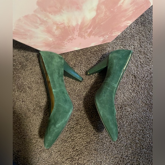 Seychelles Hunter Green Suede Pumps size 8 GUC - Picture 15 of 15